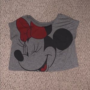 Minnie Mouse loose crop tee